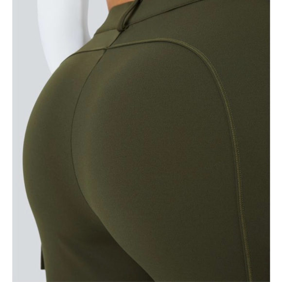 Halara DayStretch High Waisted Zipper Pockets Solid Skinny Cargo Pants XL Tall - Picture 4 of 8